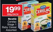 Nestle Cerelac Stage 1 Baby Cereal Assorted-250g Each