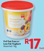 PnP Fat Free Or Low Fat Yoghurt-1Kg