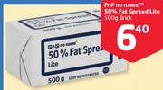 PnP No Name 50% Fat Spread Lite-500G Brick