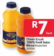 Clover Krush 100% Fruit Juice Blend-500Ml Each
