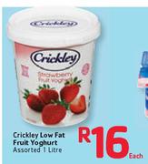Crickley Low Fat Fruit Yoghurt Assorted-1L