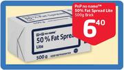 PnP No Name 50% Fat Spread Lite Brick-500g 