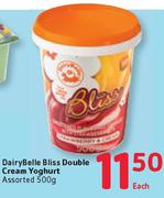 Dairy Belle Bliss Double Cream Yoghurt-500G
