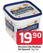 Blossom Lite Medium Fat Spread-1Kg Tub