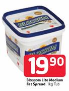 Blossom Lite Medium Fat Spread-1Kg Tub