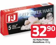 I&J Hake Prime Medallions-450G