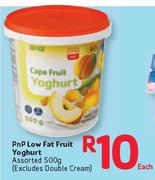 PnP Low Fat Fruit Yoghurt-500G