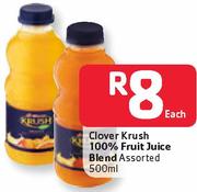 Clover Krush 100% Fruit Juice Blend-500Ml Each