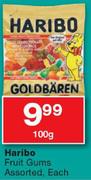 Haribo Fruirt Gums Assorted-100G