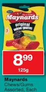 Maynards Chews/Gums Assorted-125G