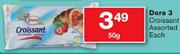 Dora 3 Croissant Assorted-50G