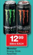 Monster Energy Drink Assorted-500Ml Each