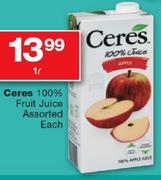 Ceres 100% Fruit Juice Assorted-1L