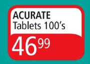 Acurate Tablets-100's
