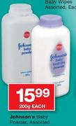 Johnson's Baby Powder Assorted-200g Each