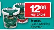 Trumps Glace Cherries Assorted-75g Each