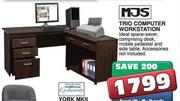 MJS Trio Computer Workstation