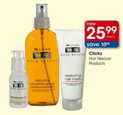 Clicks Hair Rescue Products