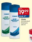 Clicks Anti-Dandruff shampoo-250ml