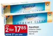 Aquafresh Extreme Clean Toothpaste-2 x 100ml