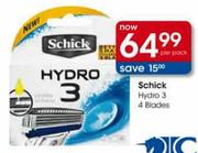 Schick Hydro 3-4 Blades