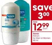 Sanex Roll-on For Men or Women-60ml