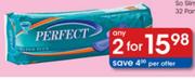 Any 2 Perfect Maxi Pads-12 or 10