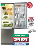 Defy Metallic Bottom Freezer Fridge(C250)