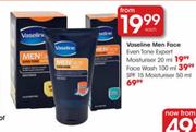 Vaseline Men Face Face Wash 100ml-Each