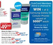  Nivea For Men Multi Effect Gel Moisturiser 50ml-Each
