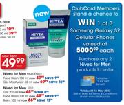 Nivea For men Multi Effect Face Wash 100ml-Each