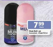 Mum Roll-On Assorted-45Ml/50Ml