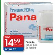 Panado Tub or Box 24 Tablets-Per Pack