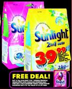 Sunlight 2 In 1 Spring/Tropical Sensations Auto Washing Powder-2kg