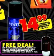 Status Aerosol Deodorant For Men-150ml