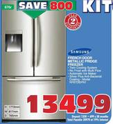 Samsung French Door Metallic Fridge Freezer(Model: RF67DEPN1)-670L 