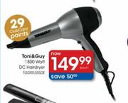Toni & Guy 1800 Watt DC Hairdryer