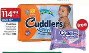 Cuddlers Value Pack Disposable Nappies