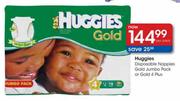 Huggies Disposable Nappies Gold Jumbo Pack Or Gold 4 Plus