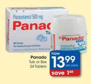 Panado Tub Or Box-24 Tablets