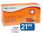 Clicks 20 Herbal Teabags