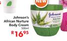 Johnson's African Nurture Body Cream-500ml