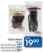 Clicks Home Bittong Sliced Beef-80gm-Per Pack