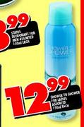 Shower To Shower For Ladies Assorted-150ml Each