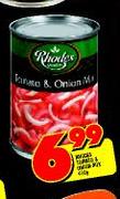 Rhodes Tomato & Onion Mix-410gm