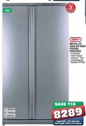 Defy Metallic Side-By-Side Fridge Freezer(DFF392)-594Ltr