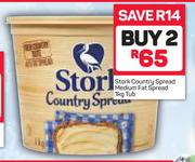 Stork Country Spread Medium Fat Spread Tub-2 x 1Kg