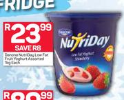 Danone Nutriday Low Fat Fruit Yoghurt Assorted-1Kg Each