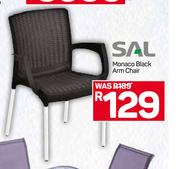 Sal Monaco Black Arm Chair