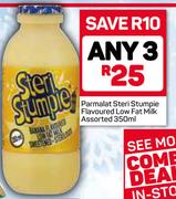 Parmalat Steri Stumpie Flavoured Low Fat Milk-3X350ml